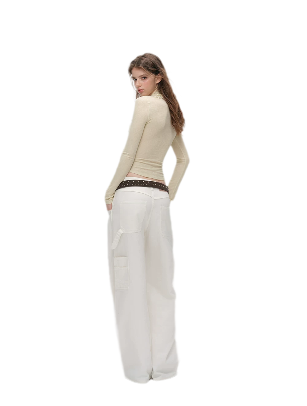 Ruched Lace Layered Top