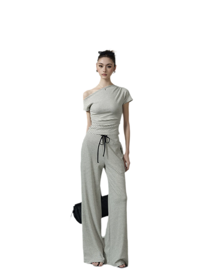 Striped Low-Rise Set