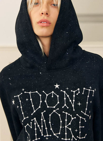 Starry Glitter Oversized Hoodie
