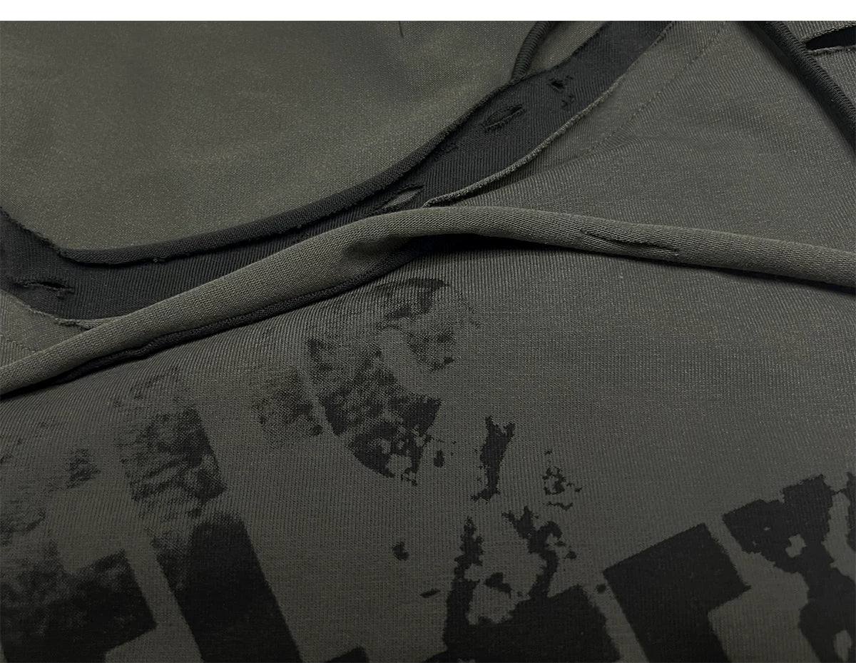 Asymmetric Graffiti T-Shirt