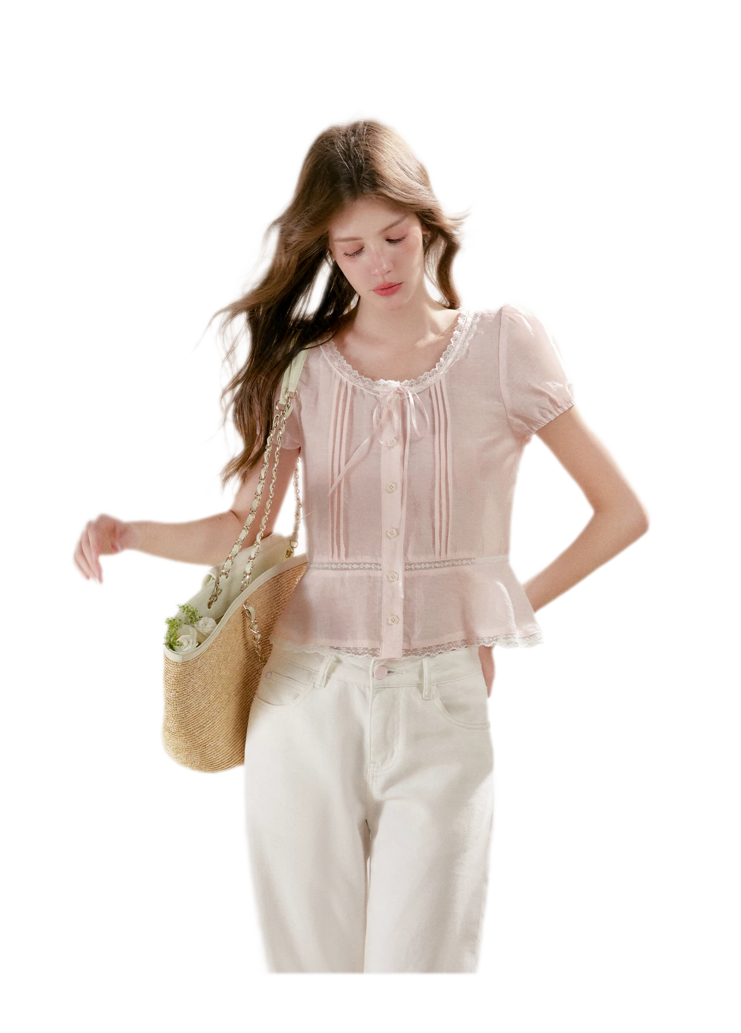 Lyocell Cotton Straight Jeans