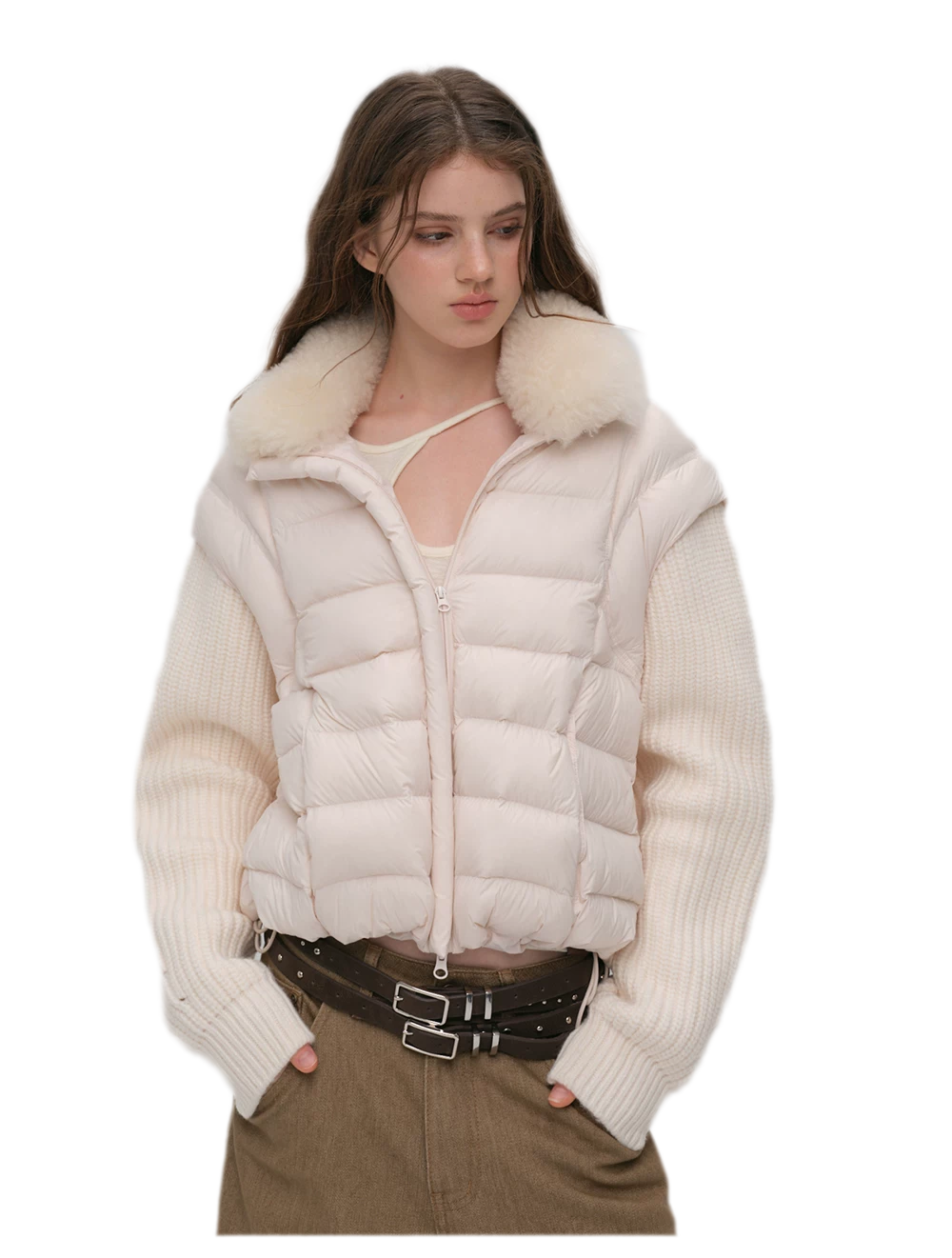 Detachable Sleeve Down Vest