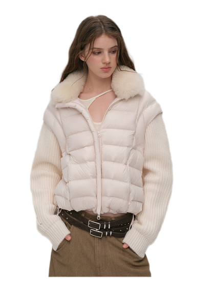 Detachable Sleeve Down Vest
