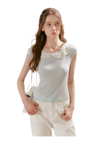 Lace Collar Tee
