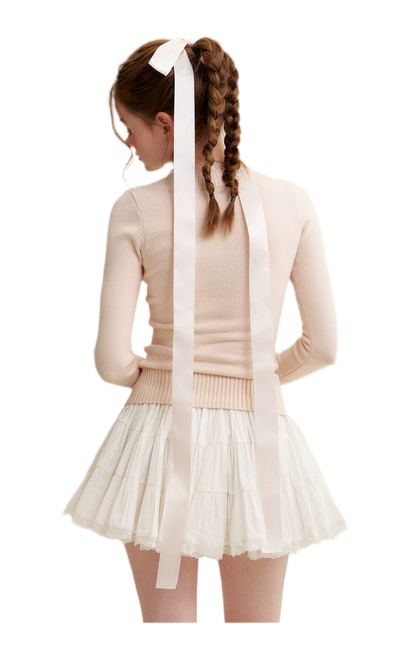 Romantic Lace Puff Skirt