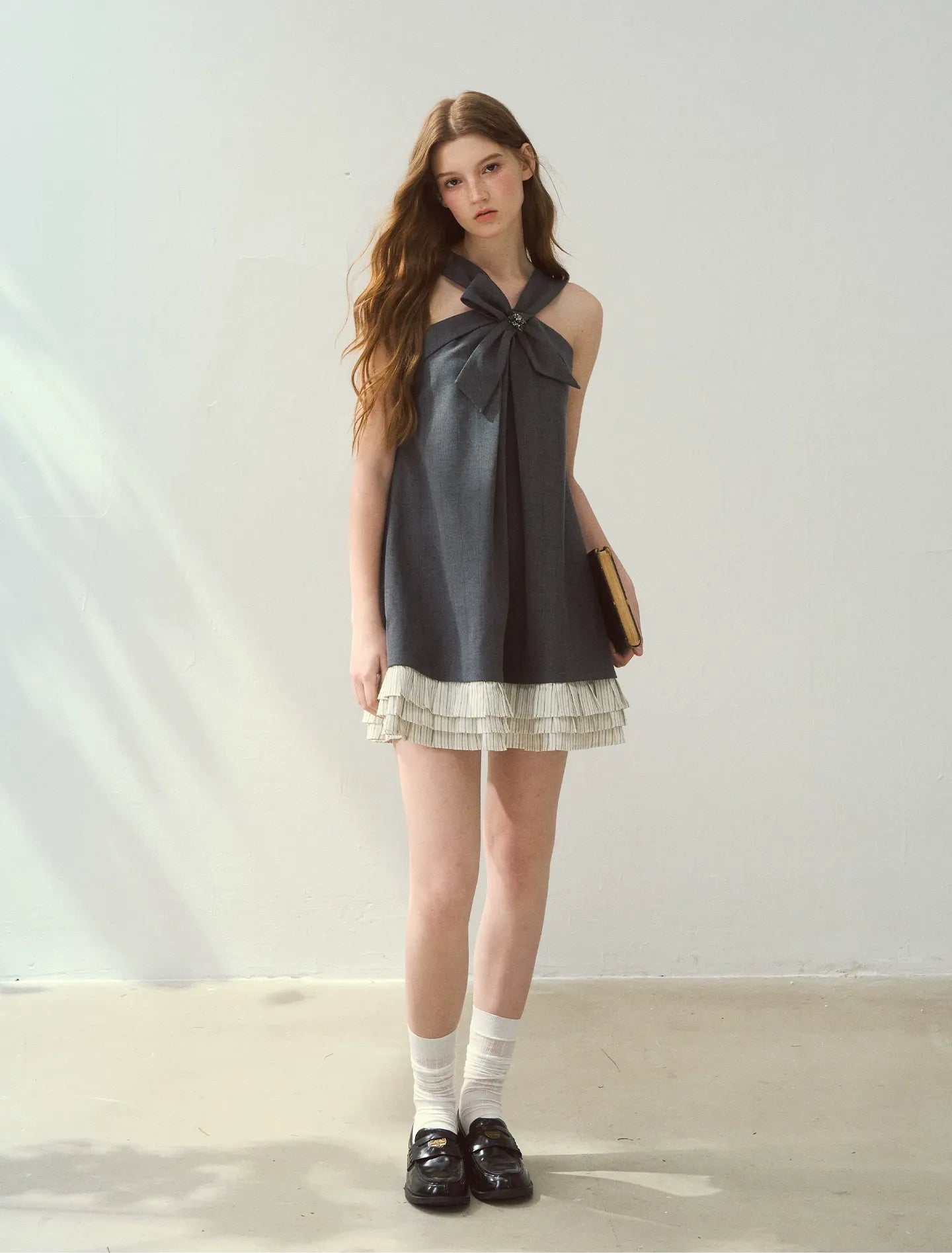 Halter Bow A-Line Dress