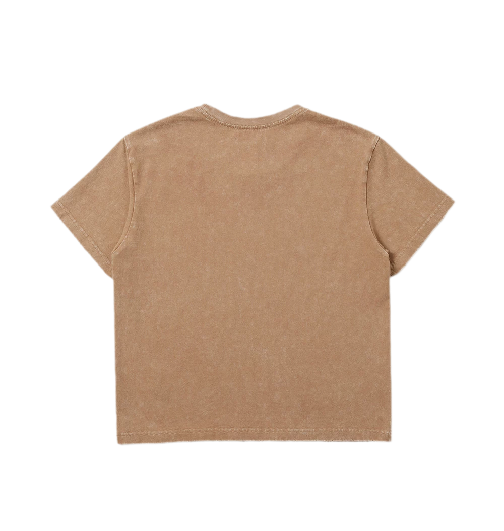 Vintage Washed Cross Embroidered Tee