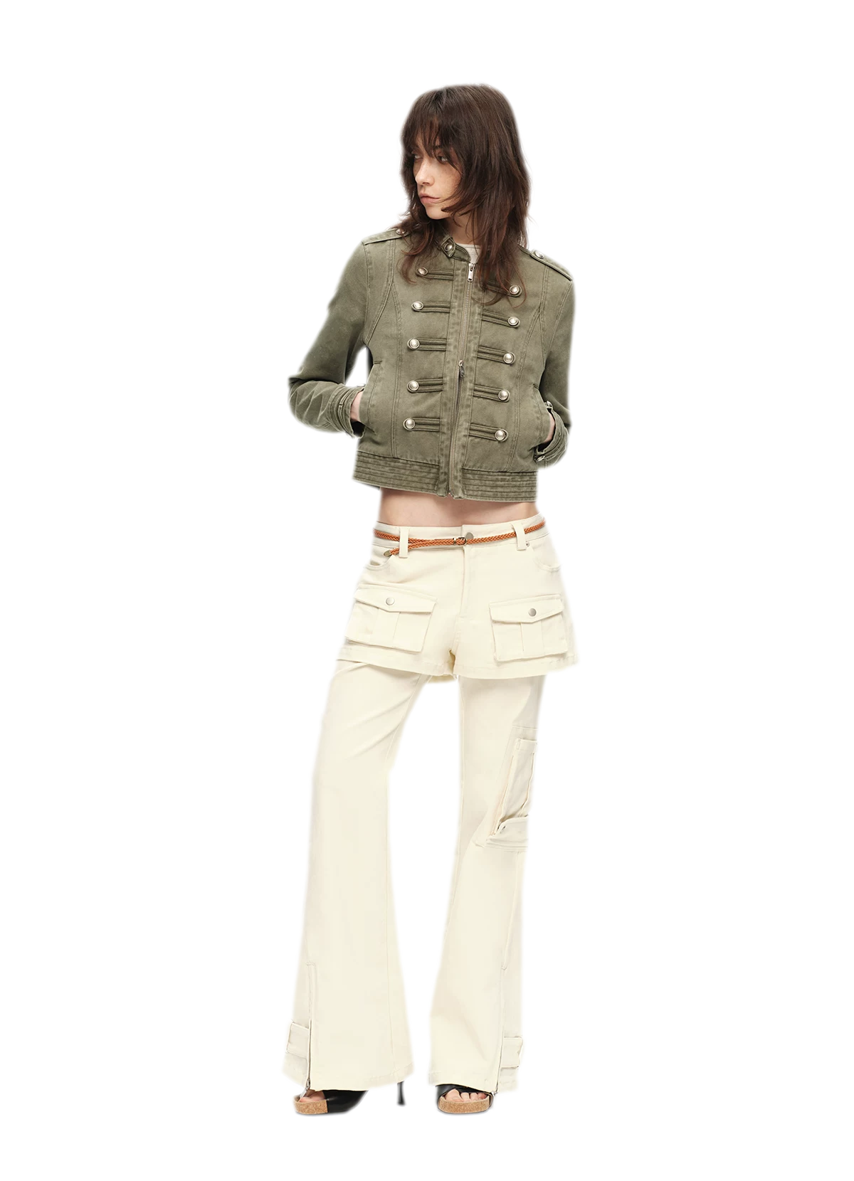 Washed Cotton Napoleon Jacket