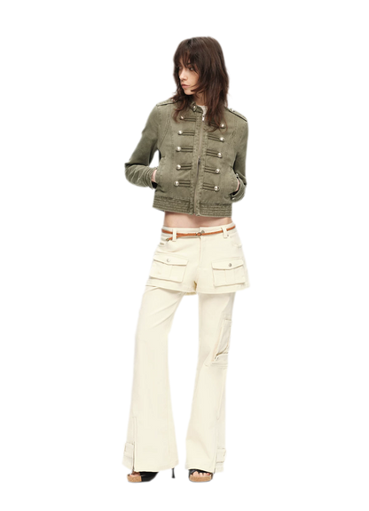 Washed Cotton Napoleon Jacket