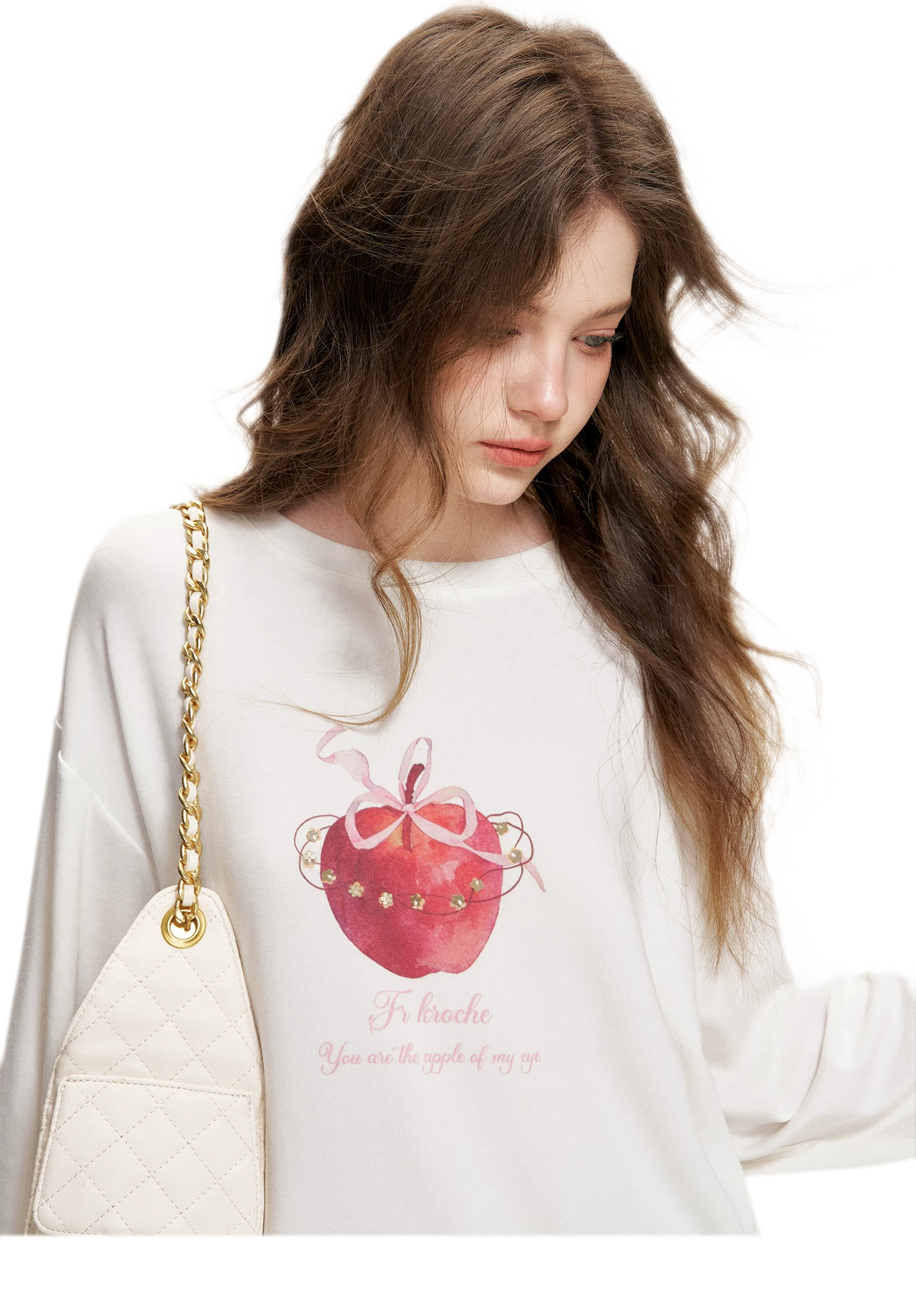 Sequin Apple T-Shirt