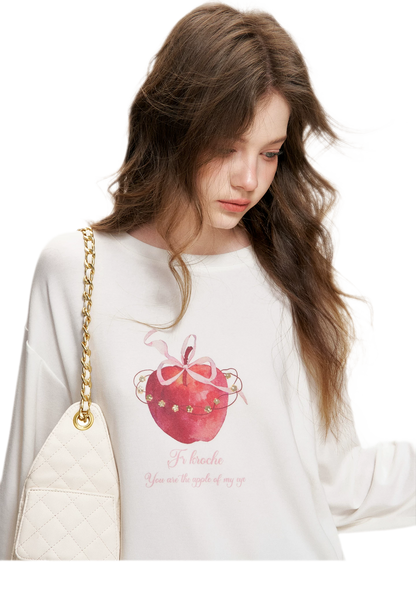 Sequin Apple T-Shirt