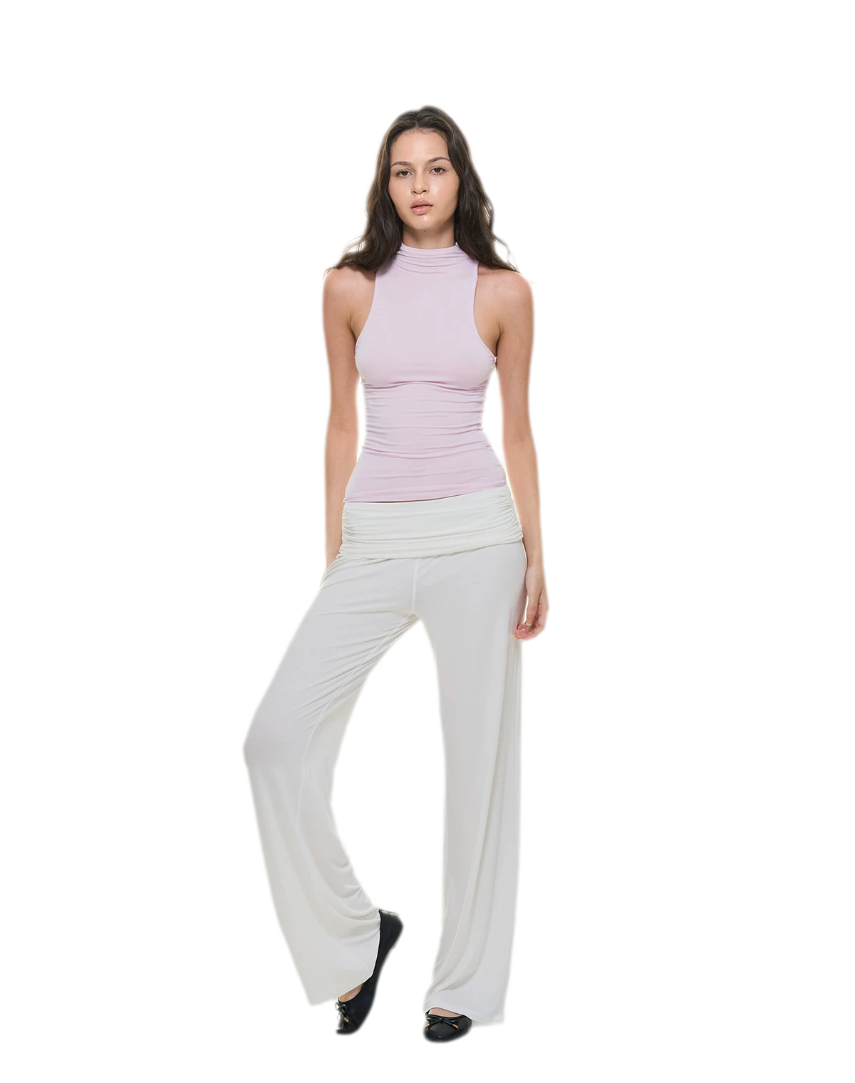 Knitted Semi-High Neck Vest