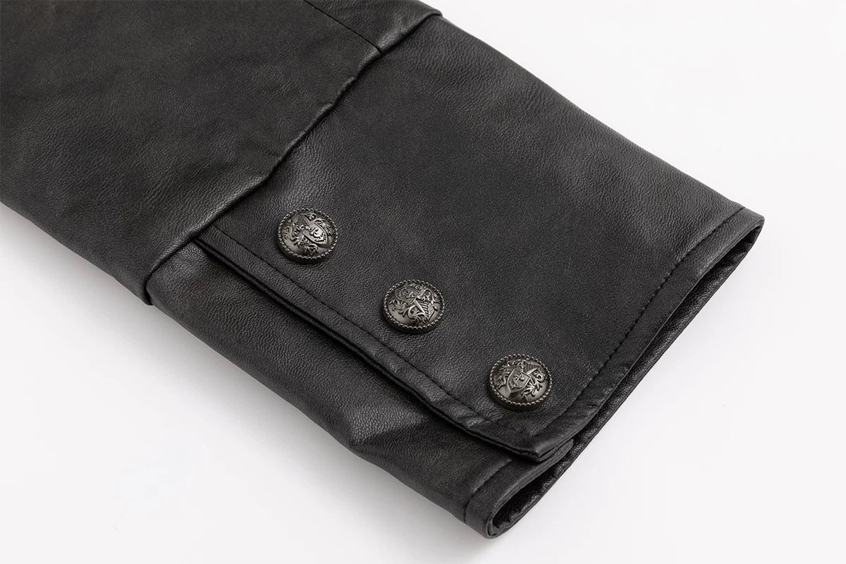 Distressed Cape Buckle Jacket