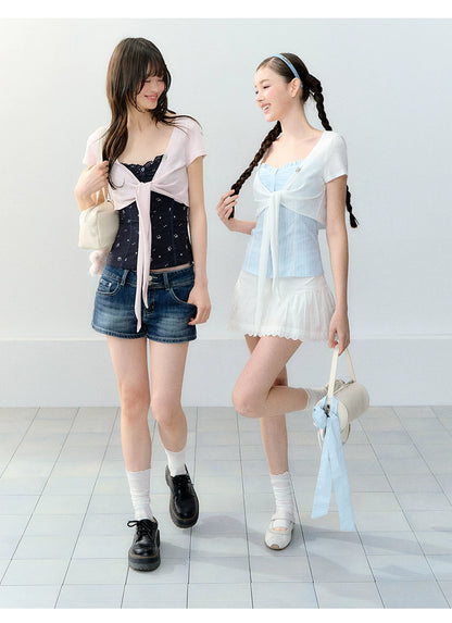 Korean Style Slim Fit Two-Piece Vest Set