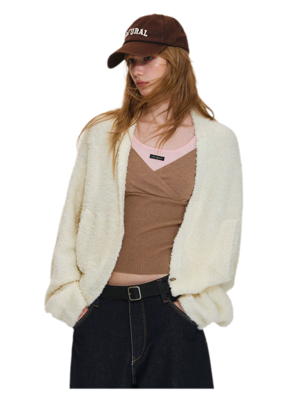 Loop Yarn Cocoon Cardigan