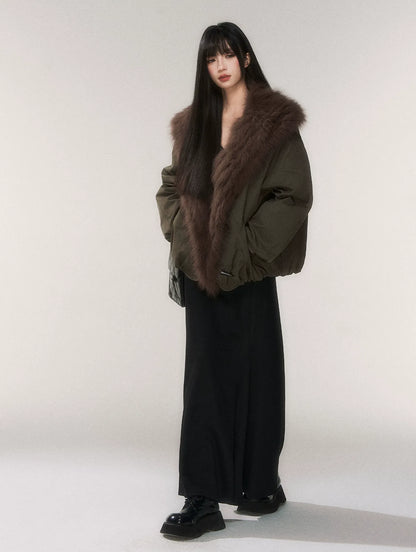 Goose Down Fox Fur Jacket