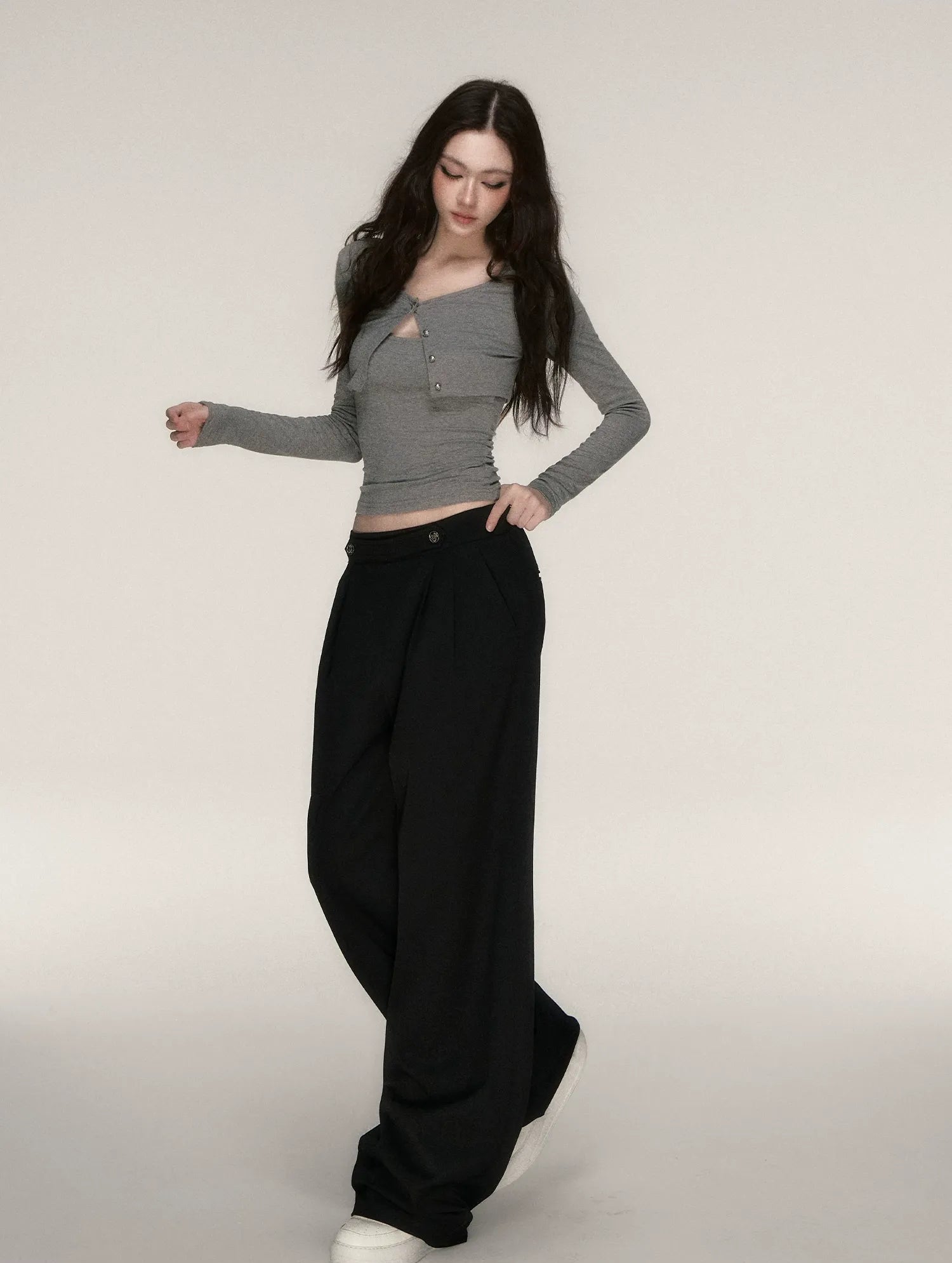 Napoleon Wide-Leg Suit Trousers