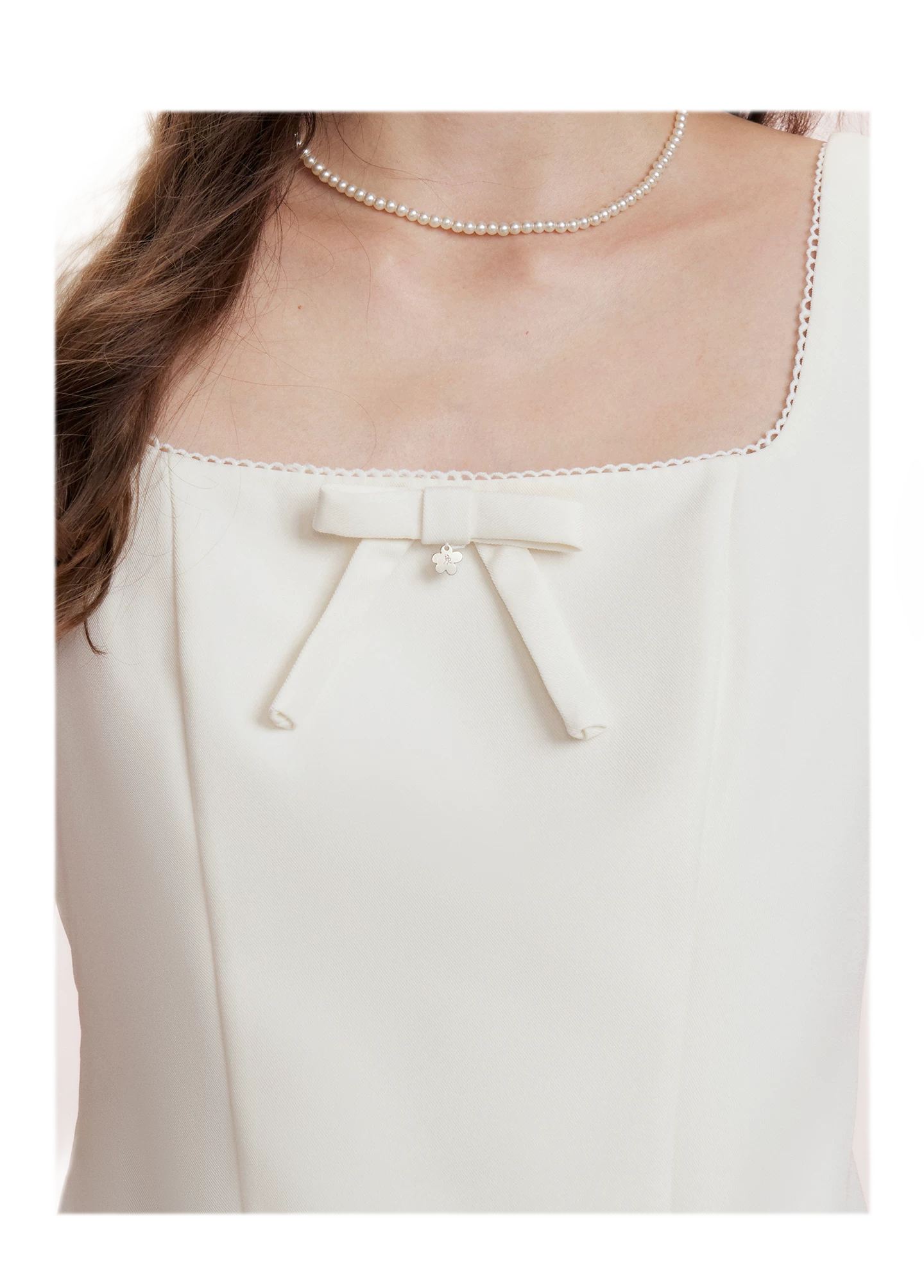Matte Bow A-Line Dress