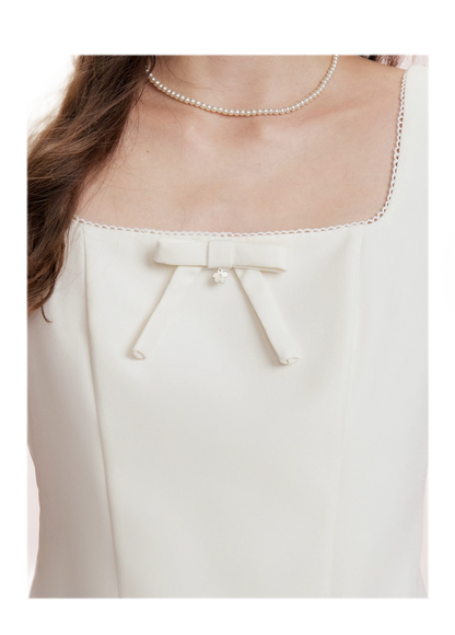 Matte Bow A-Line Dress