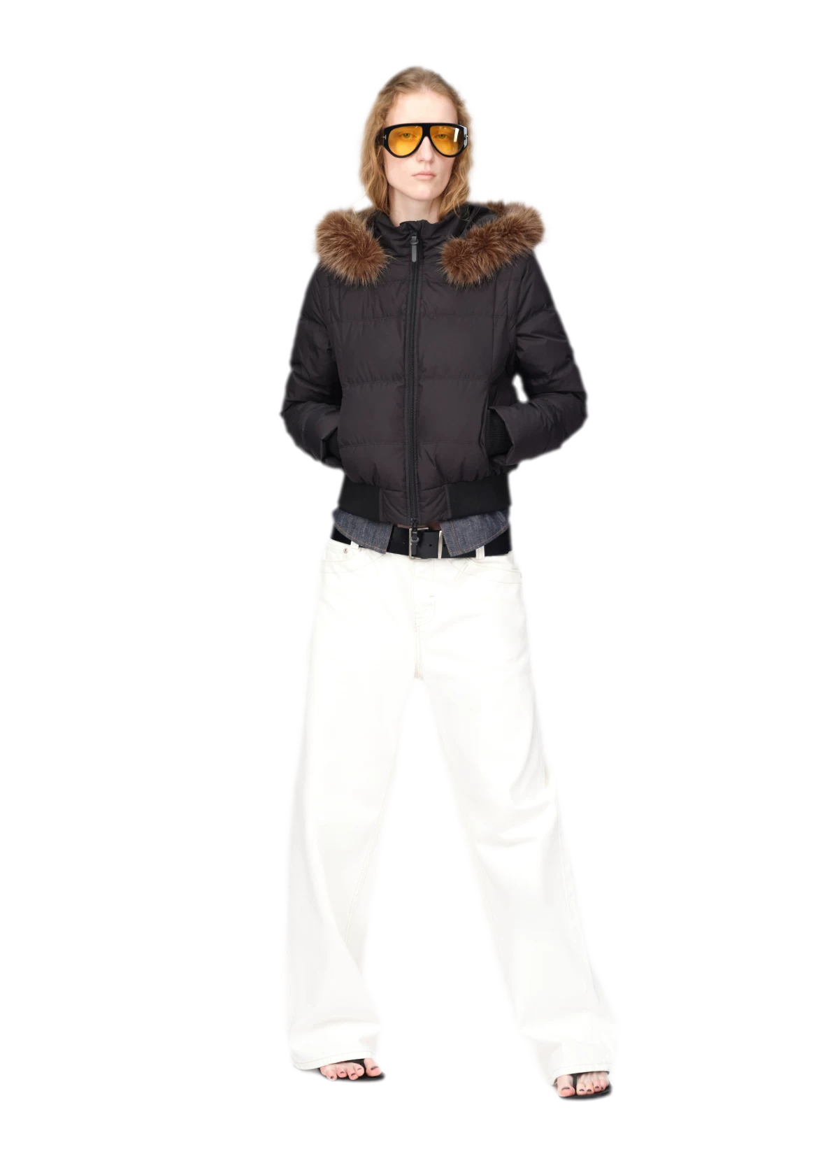 Perlmuttglänzende Steppdaunenjacke