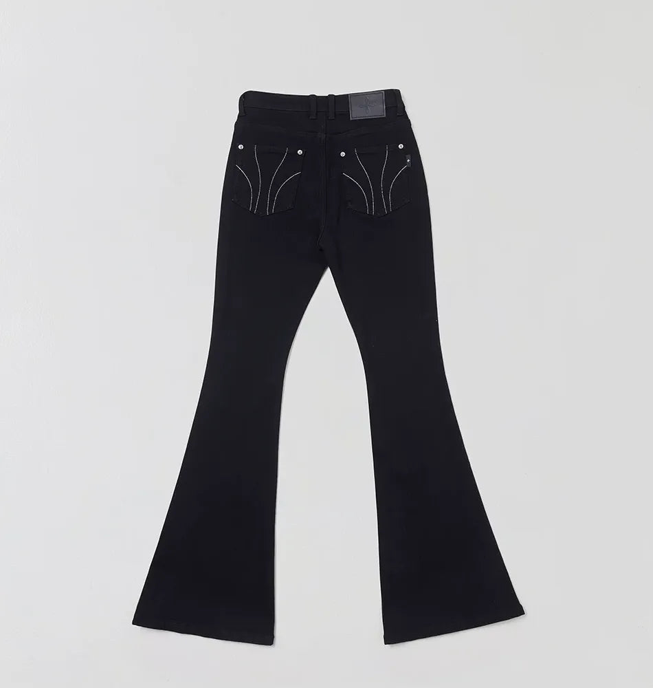 Classic Cross Hurricane Flare Denim Pants