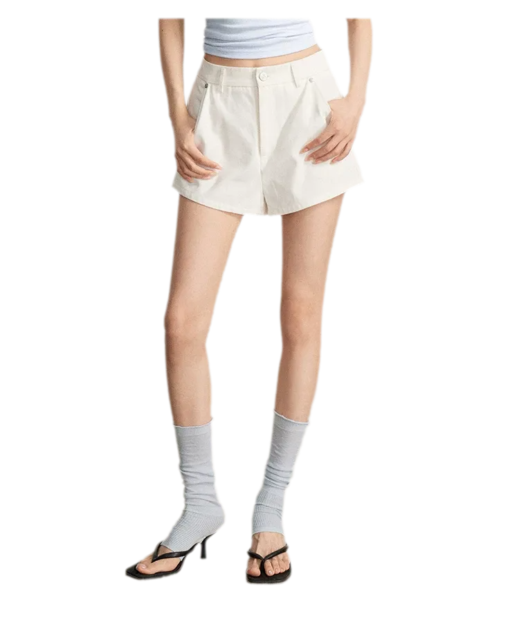 Rhinestone Cotton Summer Shorts