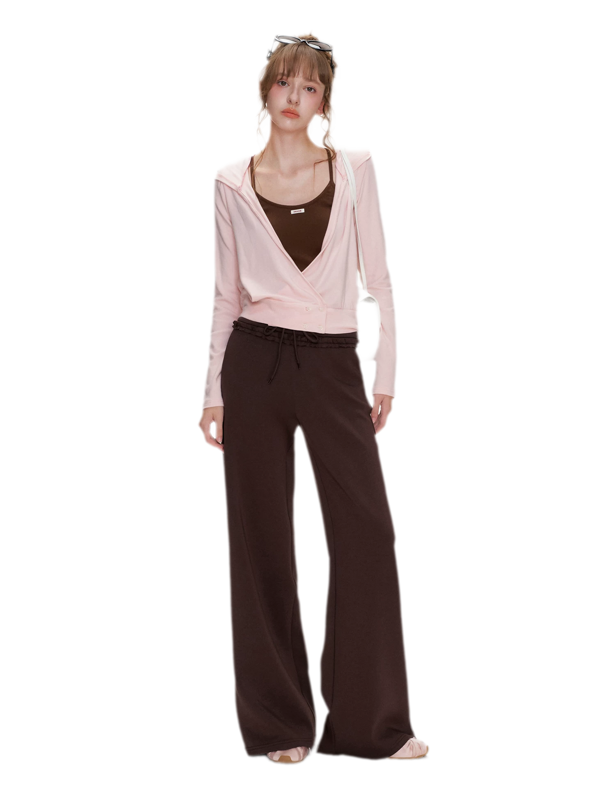 Soft Cotton Wide-Leg Trousers