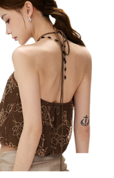 CYNR Beaded Halter Crop Top – view 10