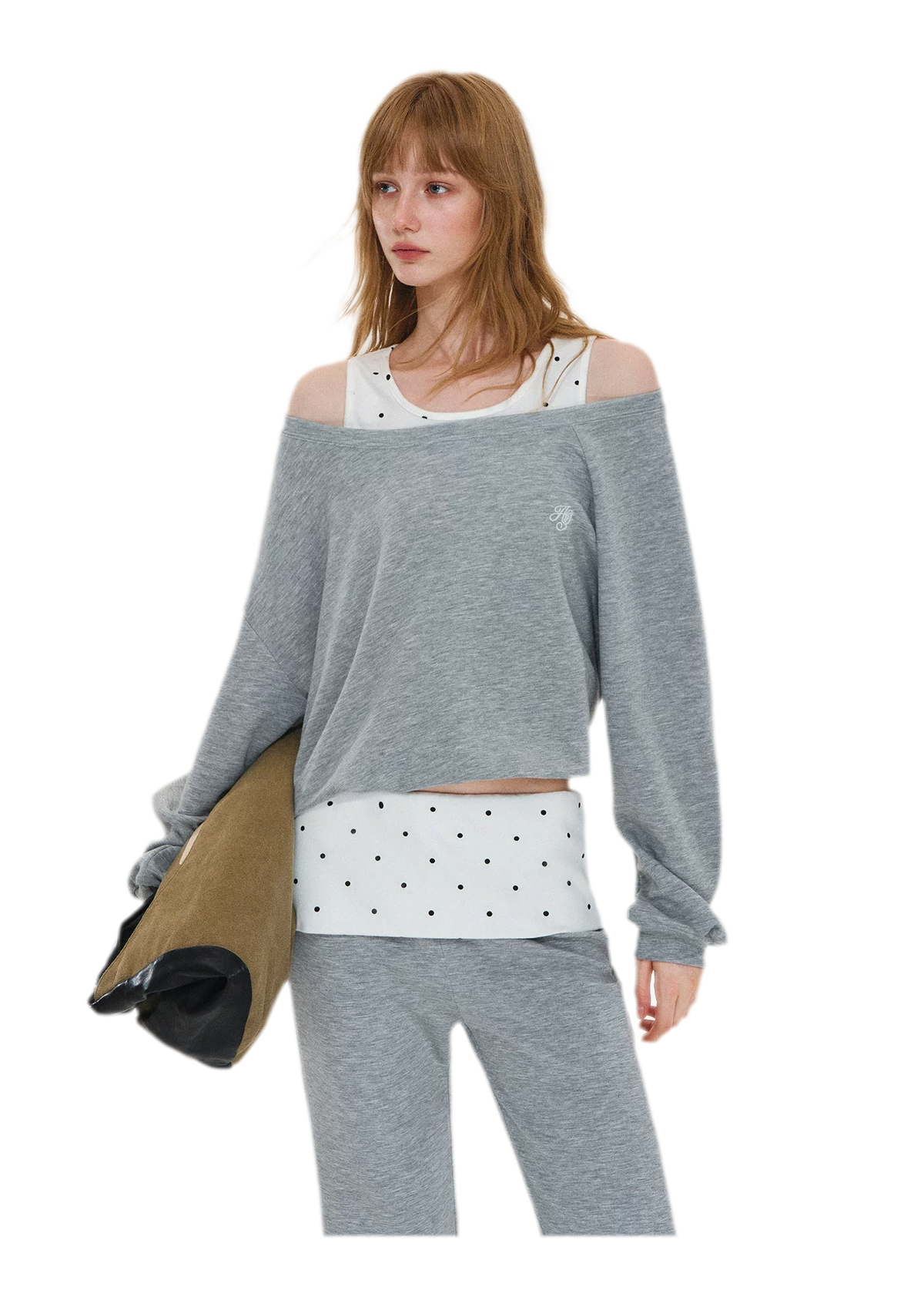 Polka Dot Asymmetrical Layered Set