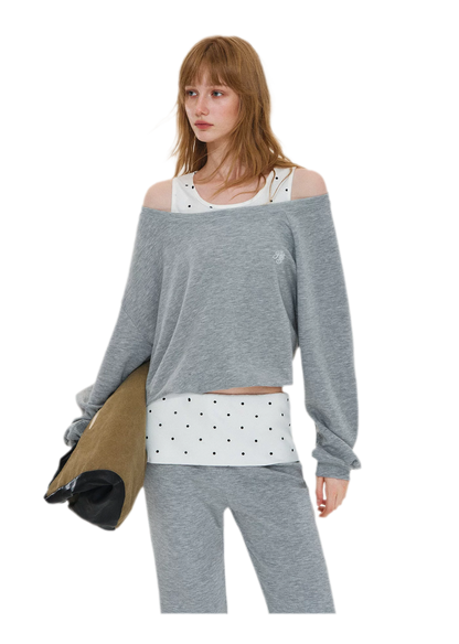 Polka Dot Asymmetrical Layered Set