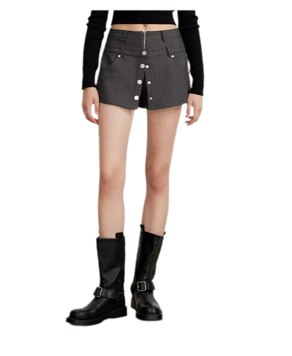 Double-Waist Convertible A-Line Skort