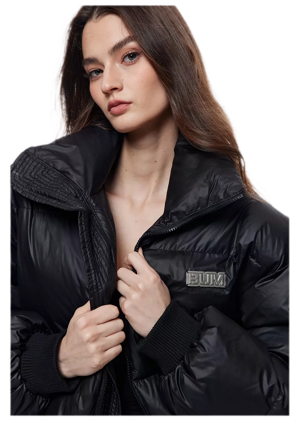 Padded Funnel Collar Jacket