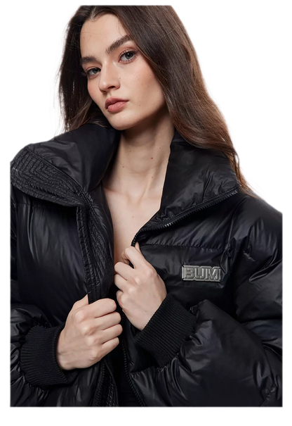 Padded Funnel Collar Jacket