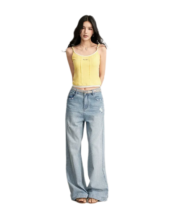 Colorblock Cable Knit Camisole