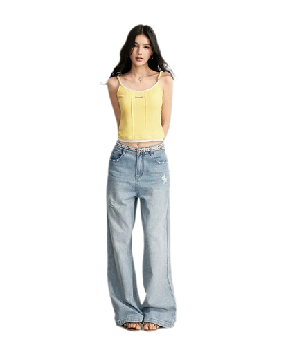 Colorblock Cable Knit Camisole