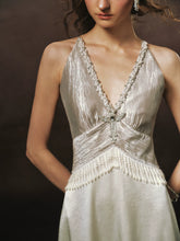 LACEMADE White Pearl Fringe Dress – view 7