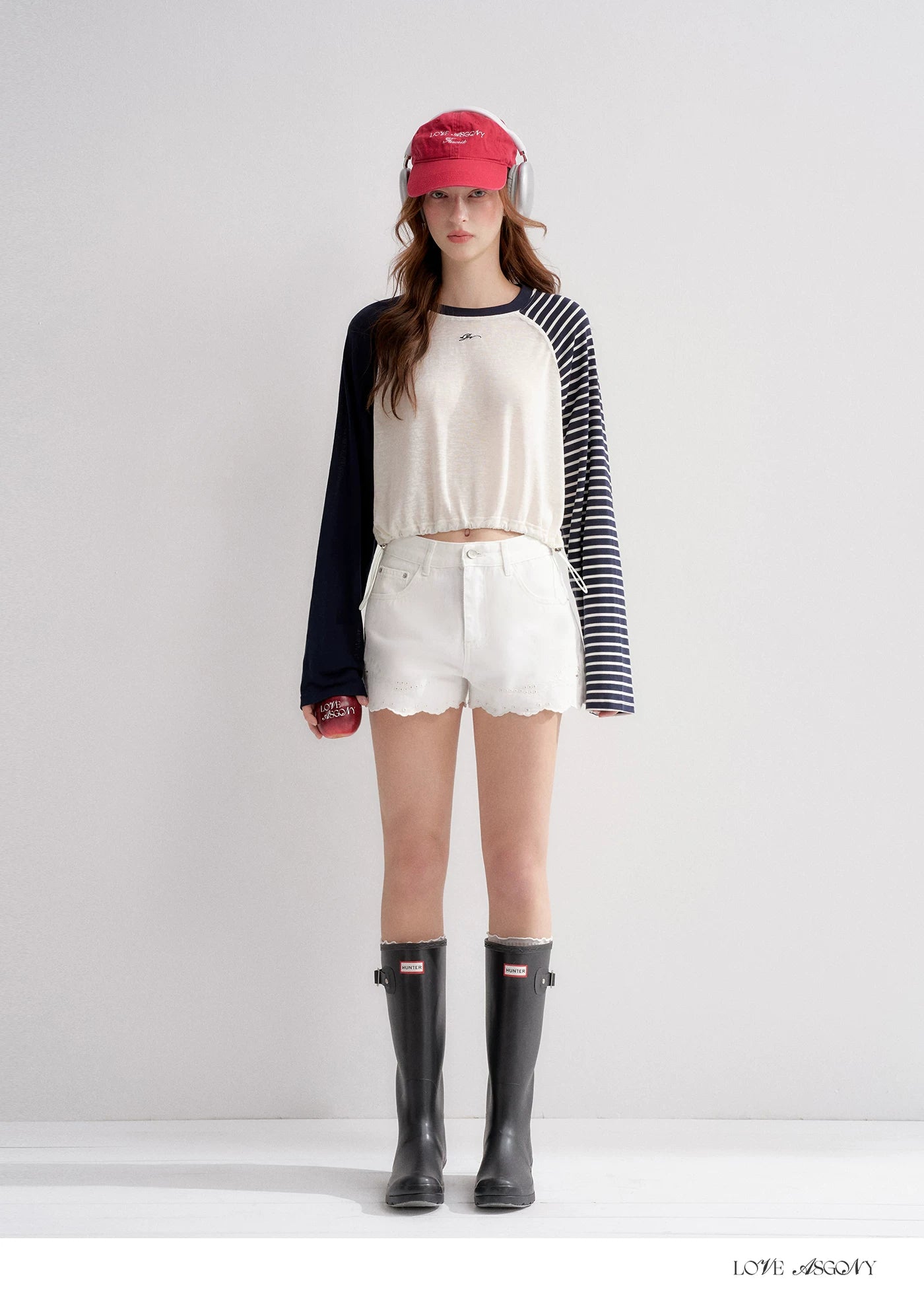 Lyocell Drawstring Raglan Sleeve Sun Protection Tee