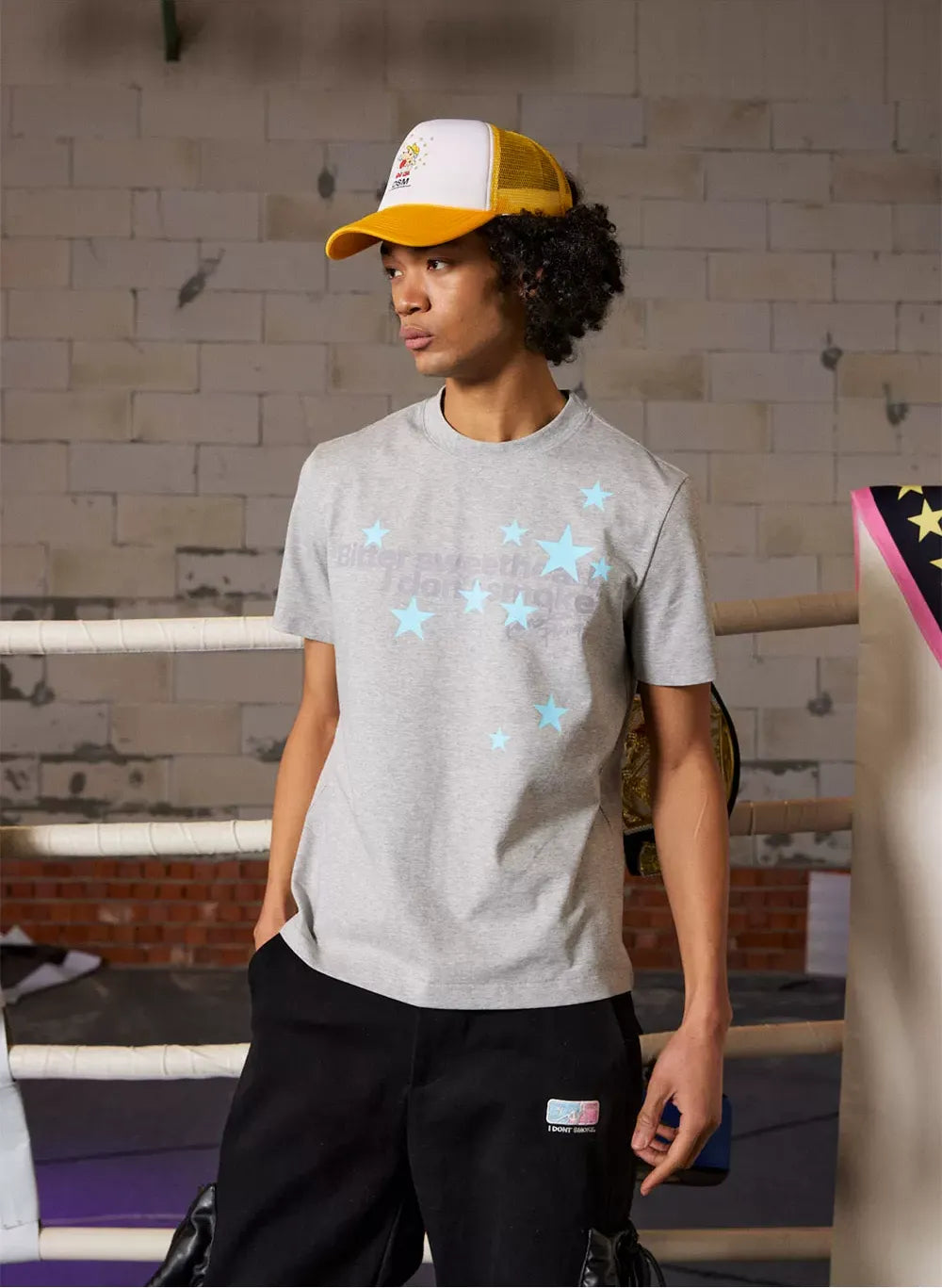 Star Print Short Sleeve T-Shirt