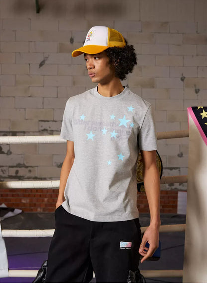 Star Print Short Sleeve T-Shirt