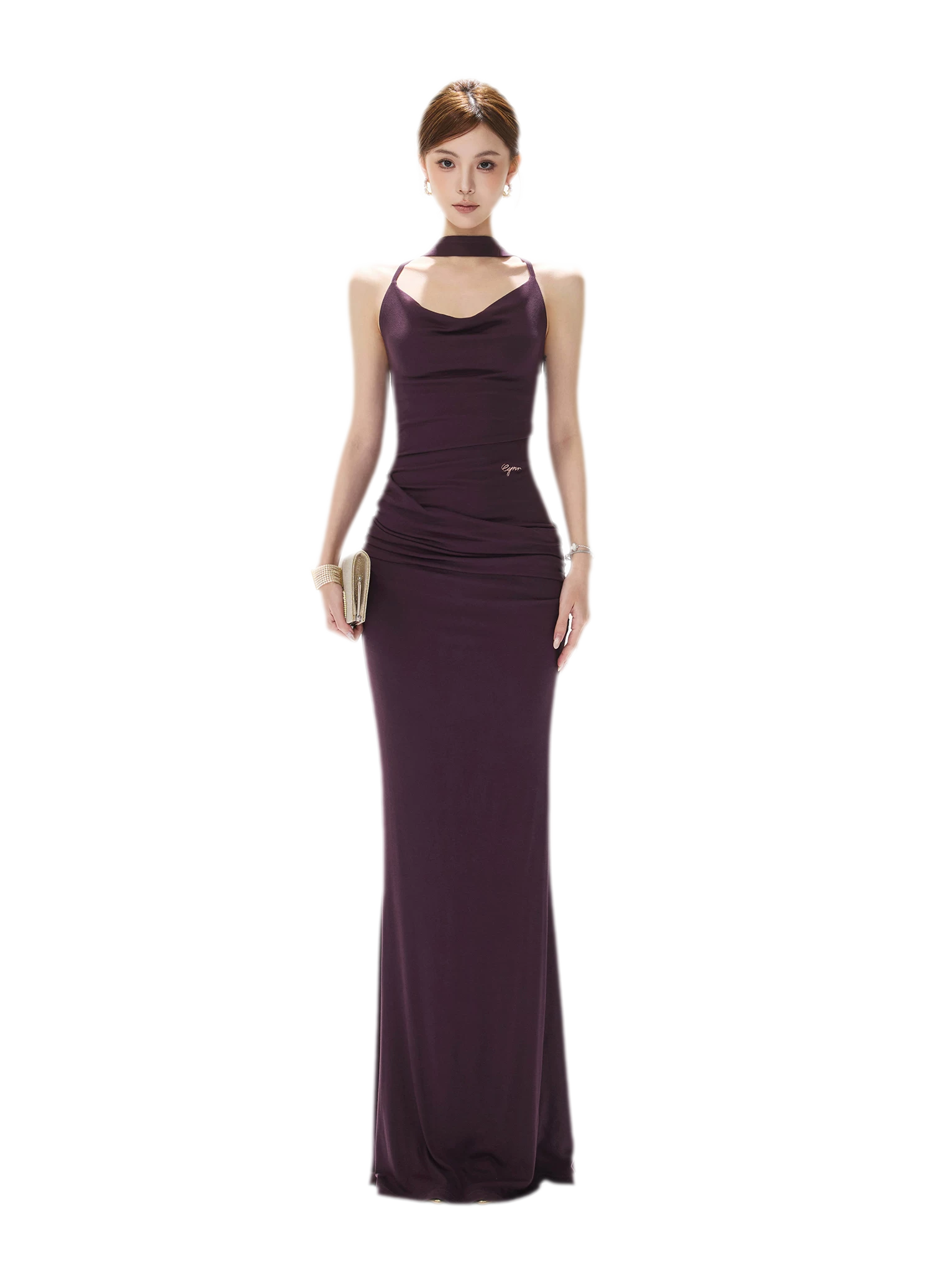 Draped Mermaid Cami Dress