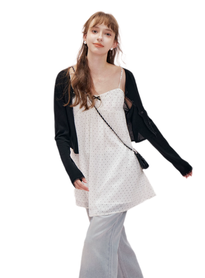 Chiffon Polka Dot Dress