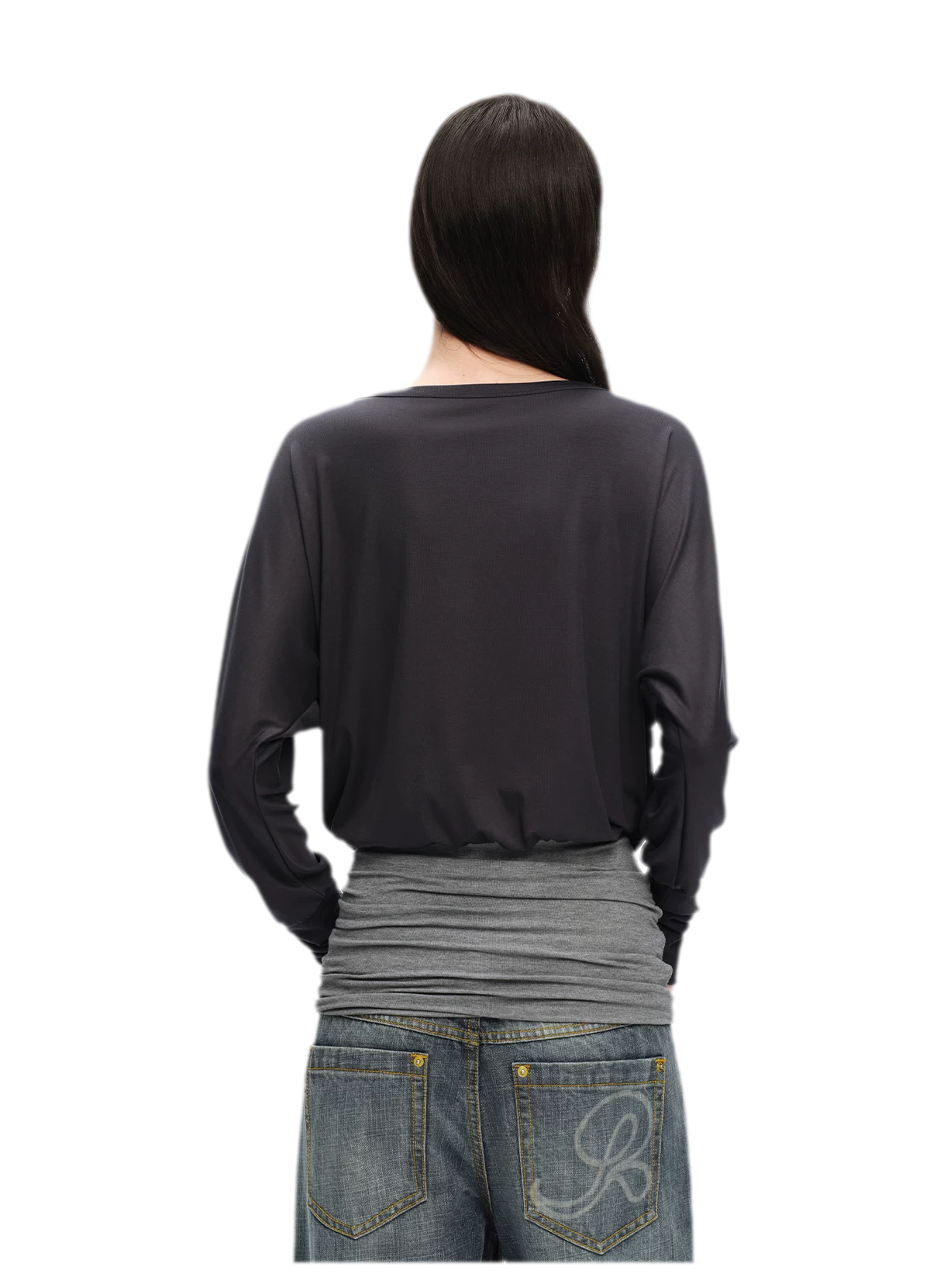Lyocell Asymmetric Off-Shoulder Top