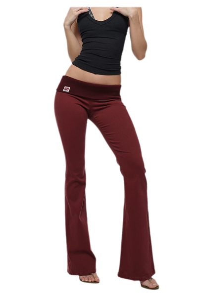 Turn-Up Flared Jeans