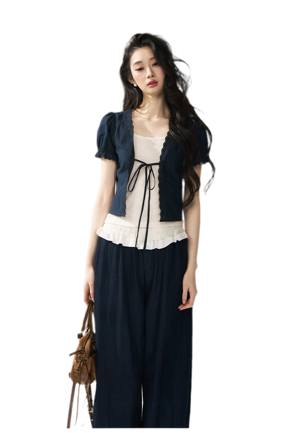 Floral Camisole Lace Cardigan