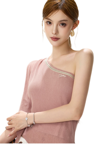 Rhinestone Shoulder Tee