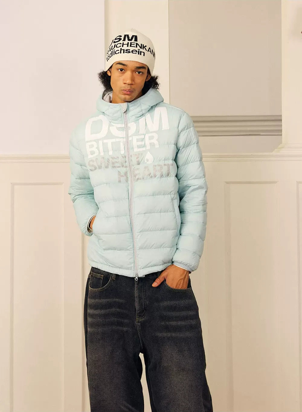 Lightweight Ribbed Quilted Down Jacket