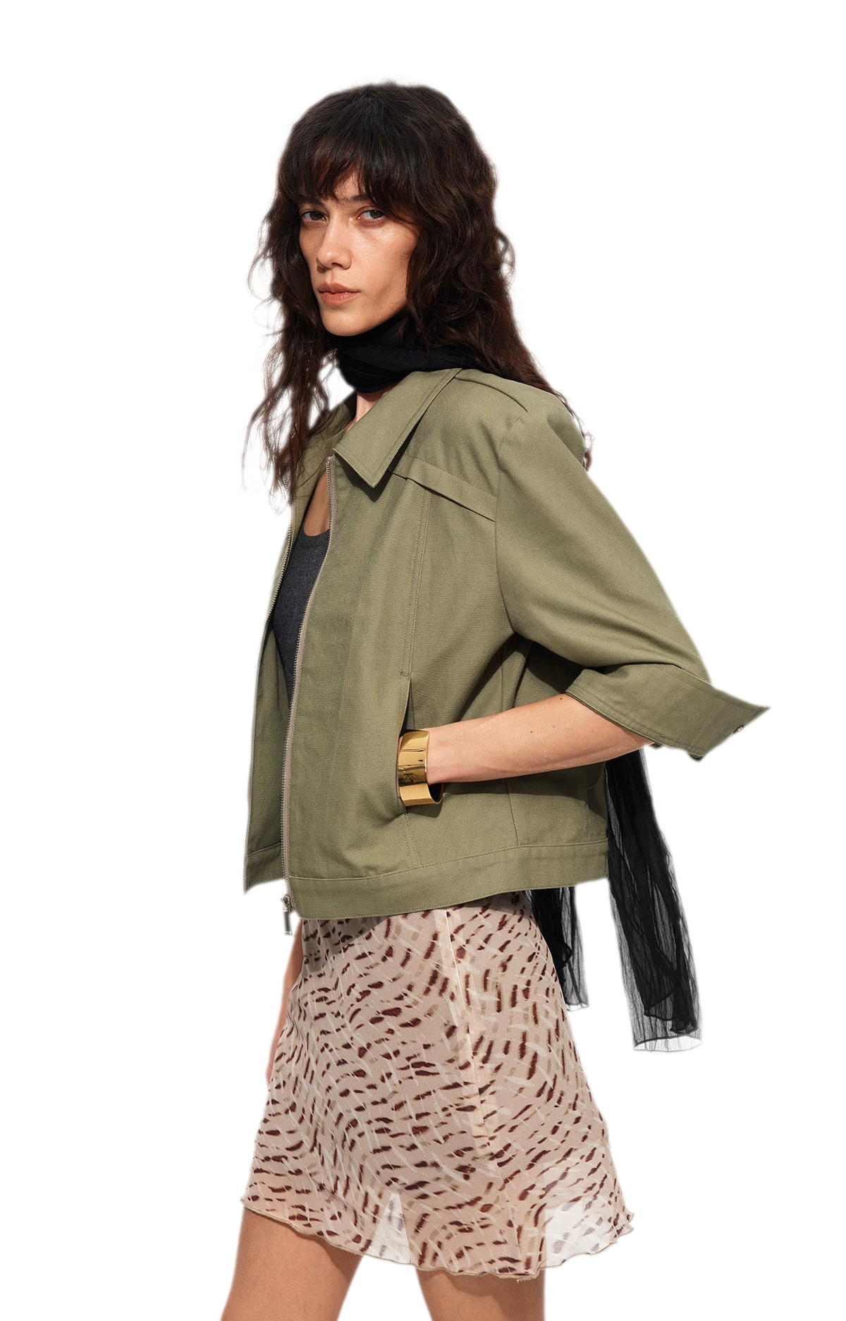 Leopard Print A-Line Mini Skirt