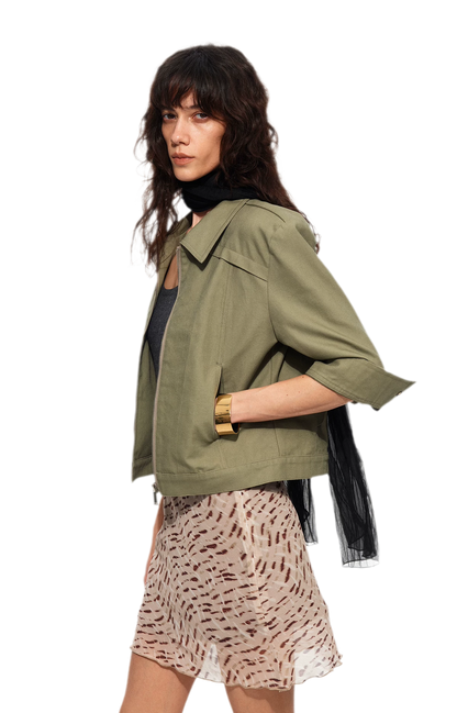 Leopard Print A-Line Mini Skirt