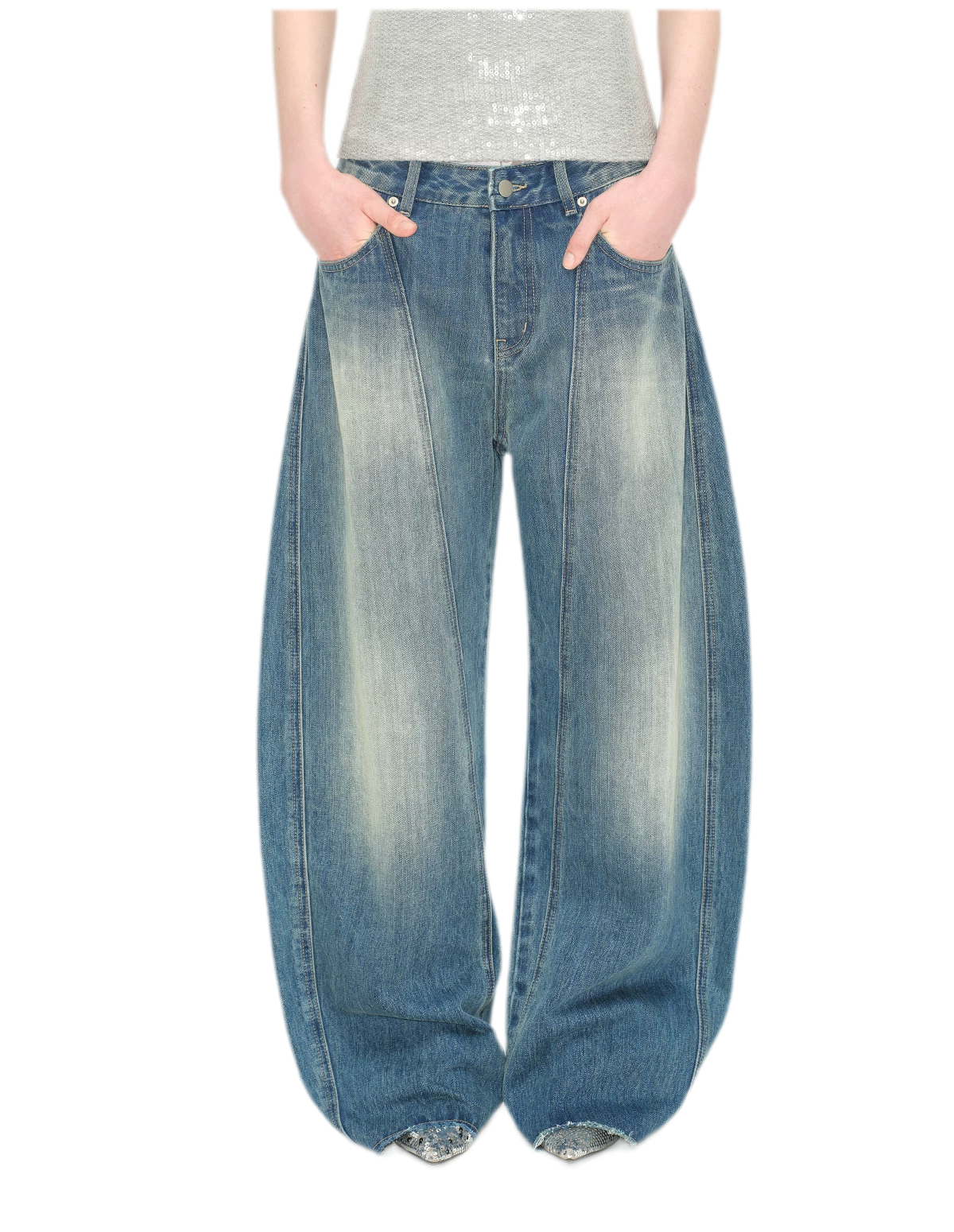 Vintage Washed Lightning Jeans