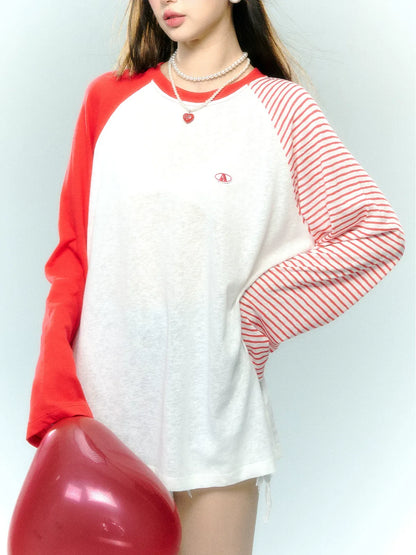Color-Block Striped Top